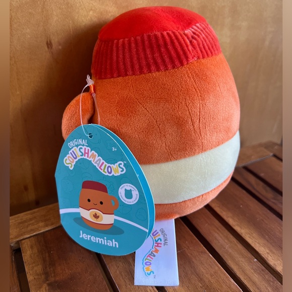 CROSS LIST* NWT 5” VHTF FTM Jeremiah The Maple Syrup Jar Squishmallows food - Picture 4 of 6
